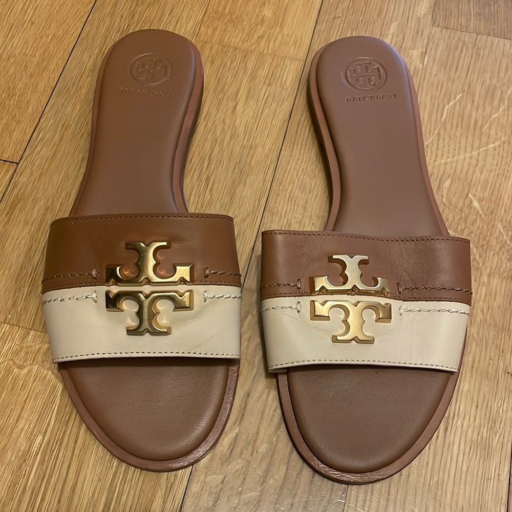 Tory Burch Leather Slides